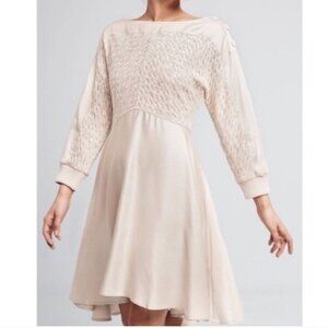 Holding Horses Anthropologie Oatmeal Knit Petite Empire Waist Boho Chic